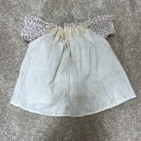 TEDDY BEAR WHITE AND FLORAL DRESS - Picture 3 of 7